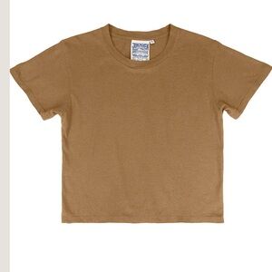 jungmaven cropped ojai t shirt coyote S